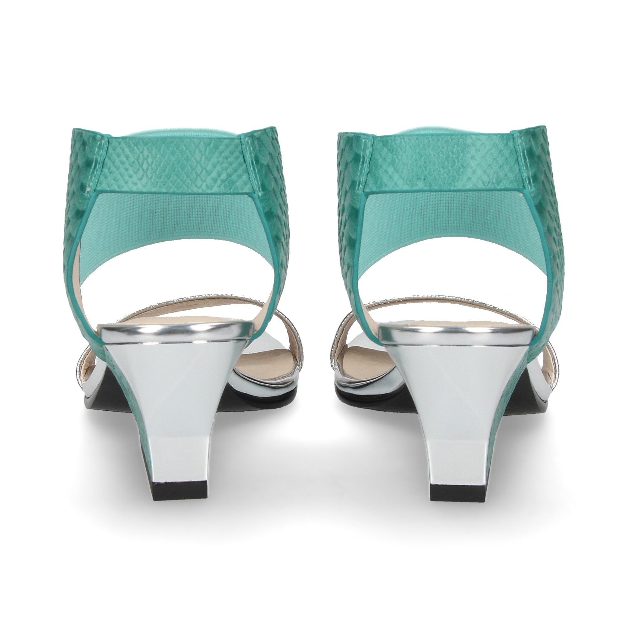 UNITED NUDE Sandalias con tacón de Mujer RAIKO MULTI TURQUESA