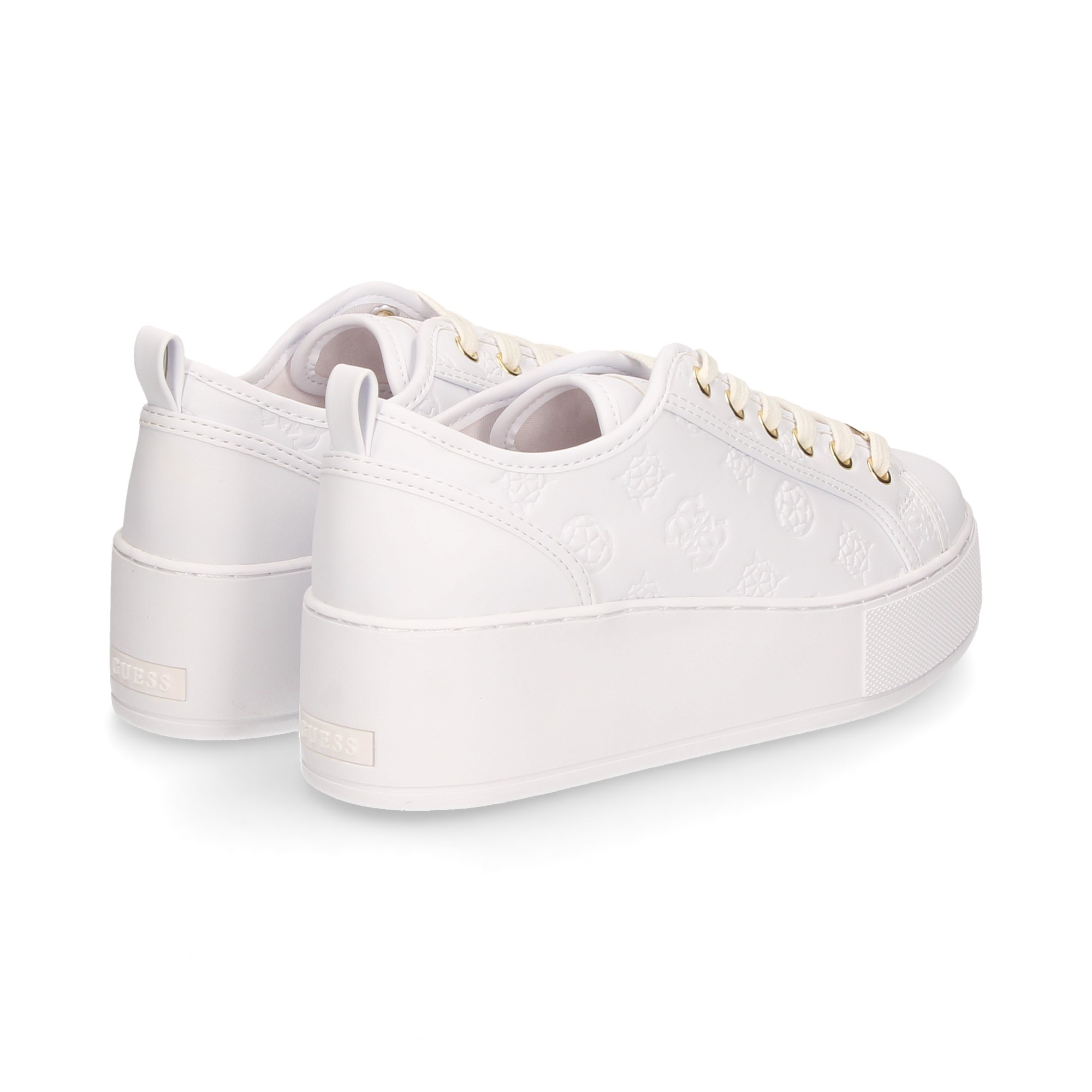Zapatos GUESS Mujer Zapatillas Trendy Blanco PU FL6TODELE12-WHITE