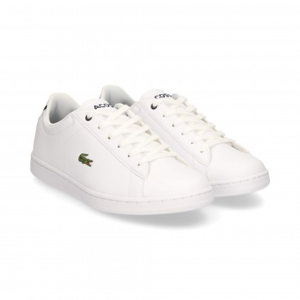 TENIS TALON AZUL PIEL BLANCO