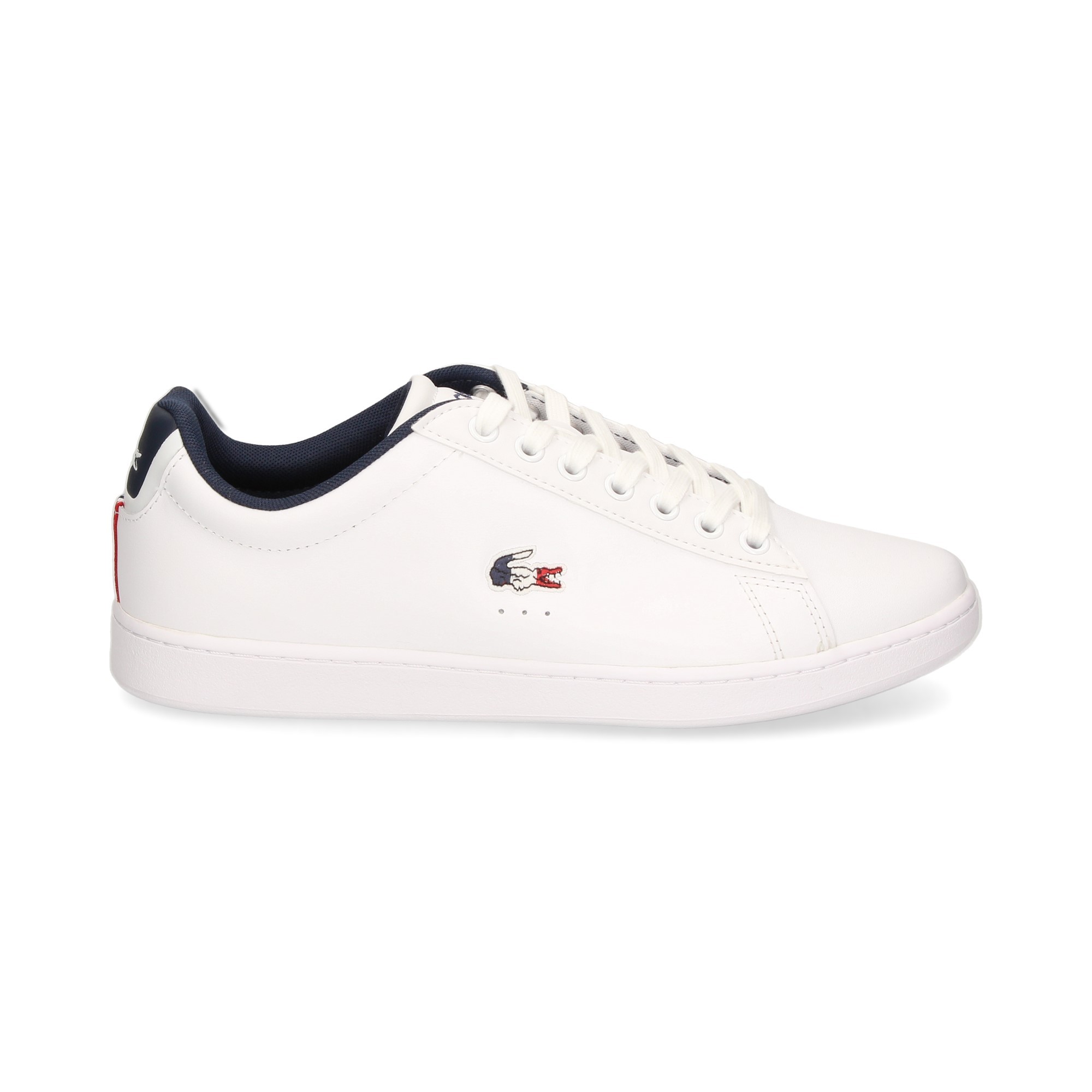 LACOSTE Men's sneakers 39SMA0033 407 WHT/NVY/RED
