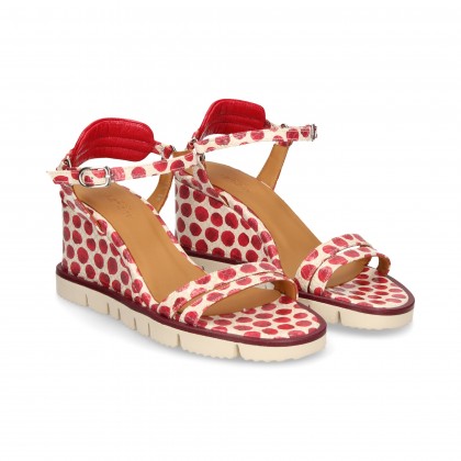 RED TOPOS WEDGE