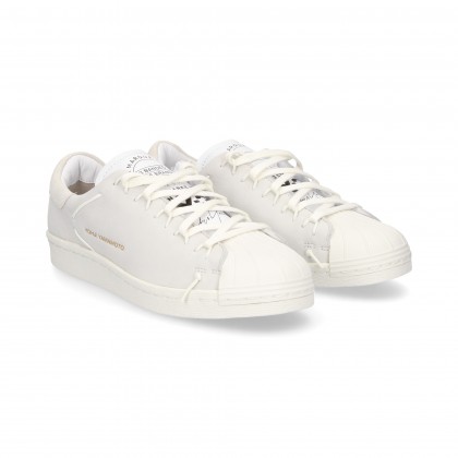 SPORTY LACED SUPERSTAR WHITE LEATHER