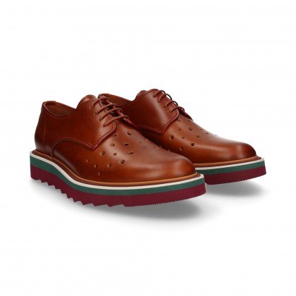 PERFORATED LEATHER BLUCHER
