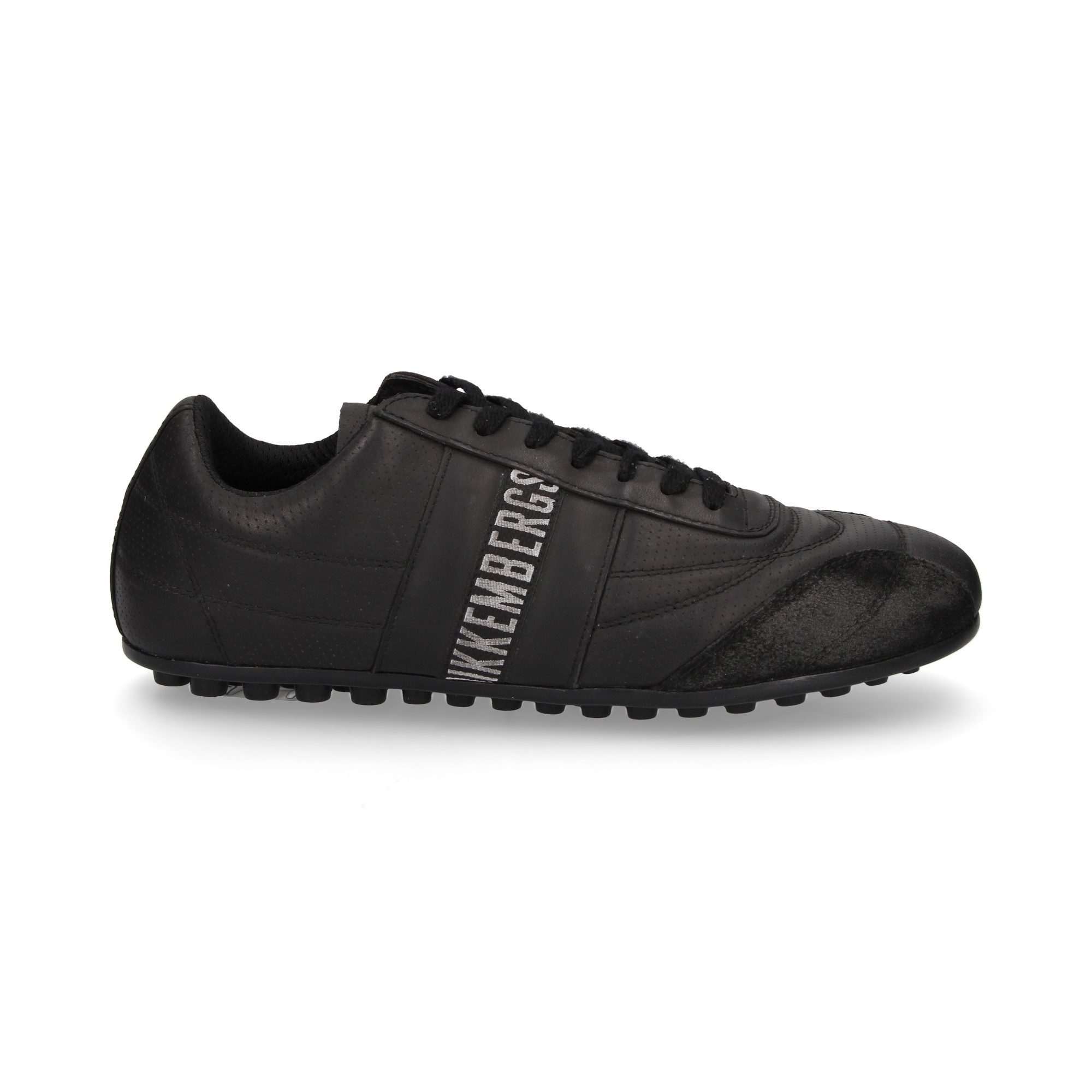 DEPORTIVO CORDONES PIEL NEGRO