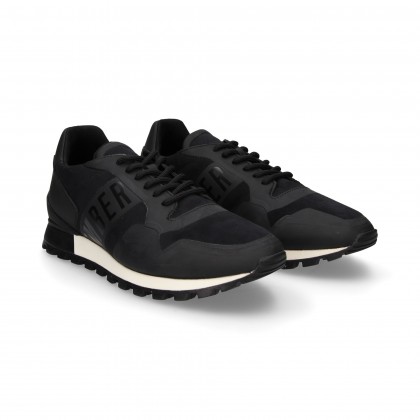 SPORTY BLACK SUEDE RUBBER CORDS