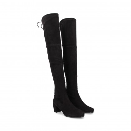 HIGH BOOT WILDLEDER SCHWARZ