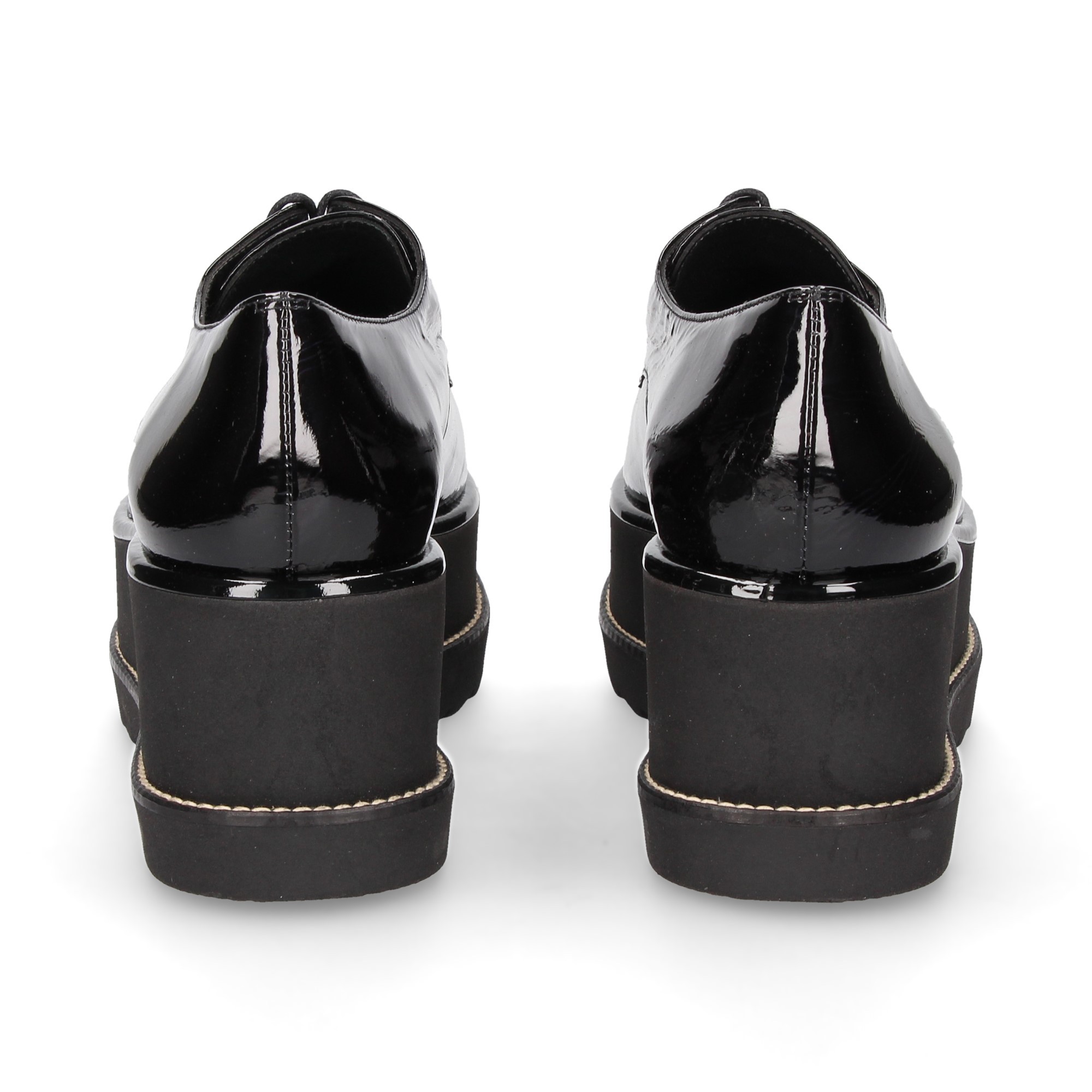 BERCEAU EN CUIR VERNI NOIR BLUCHER