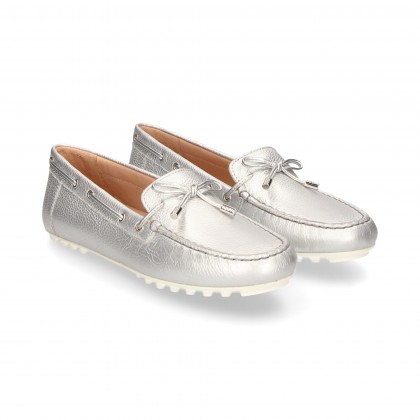 MOCCASIN SILVER METAL BOW