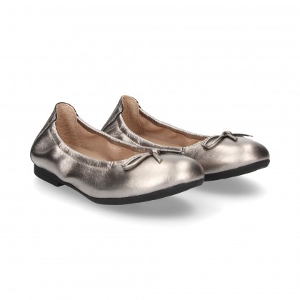 DANCER LEATHER BOW SILVER