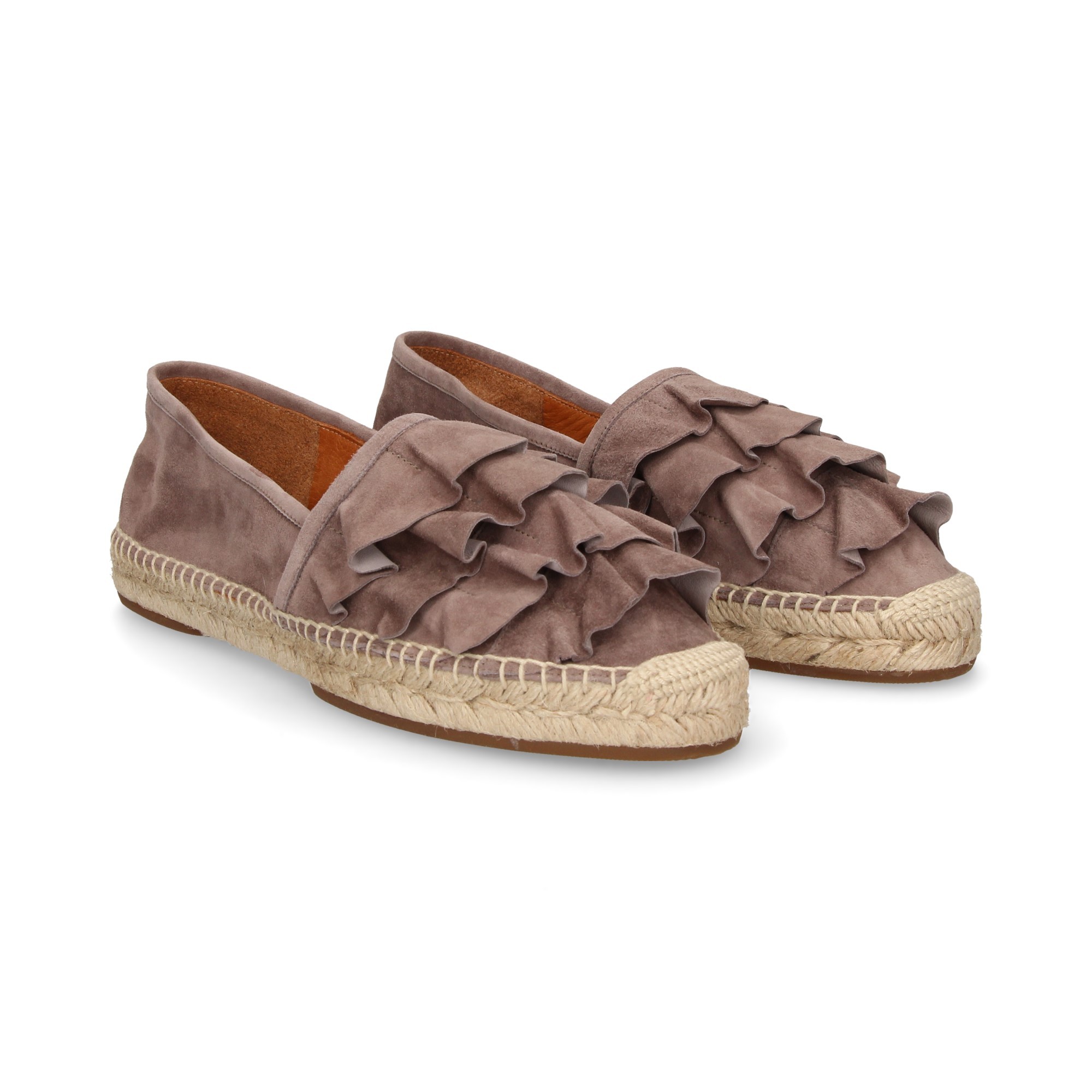 ESPADRILLE FLOUNCES ANTE TAUPE ANTE TAUPE