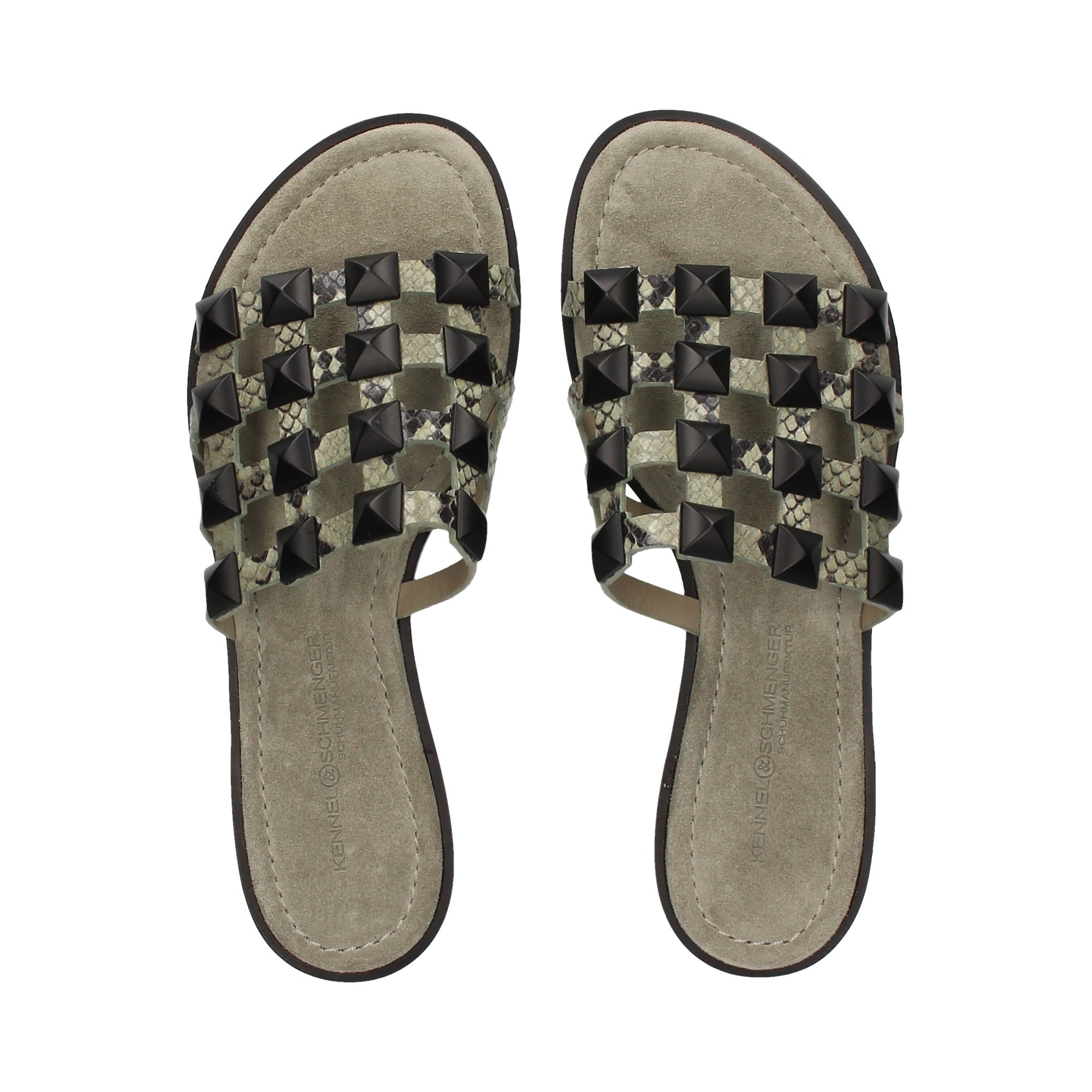 henvise Temmelig Forberedende navn KENNEL & SCHMENGER Women's Flat sandals 31-96630 296 VERDE