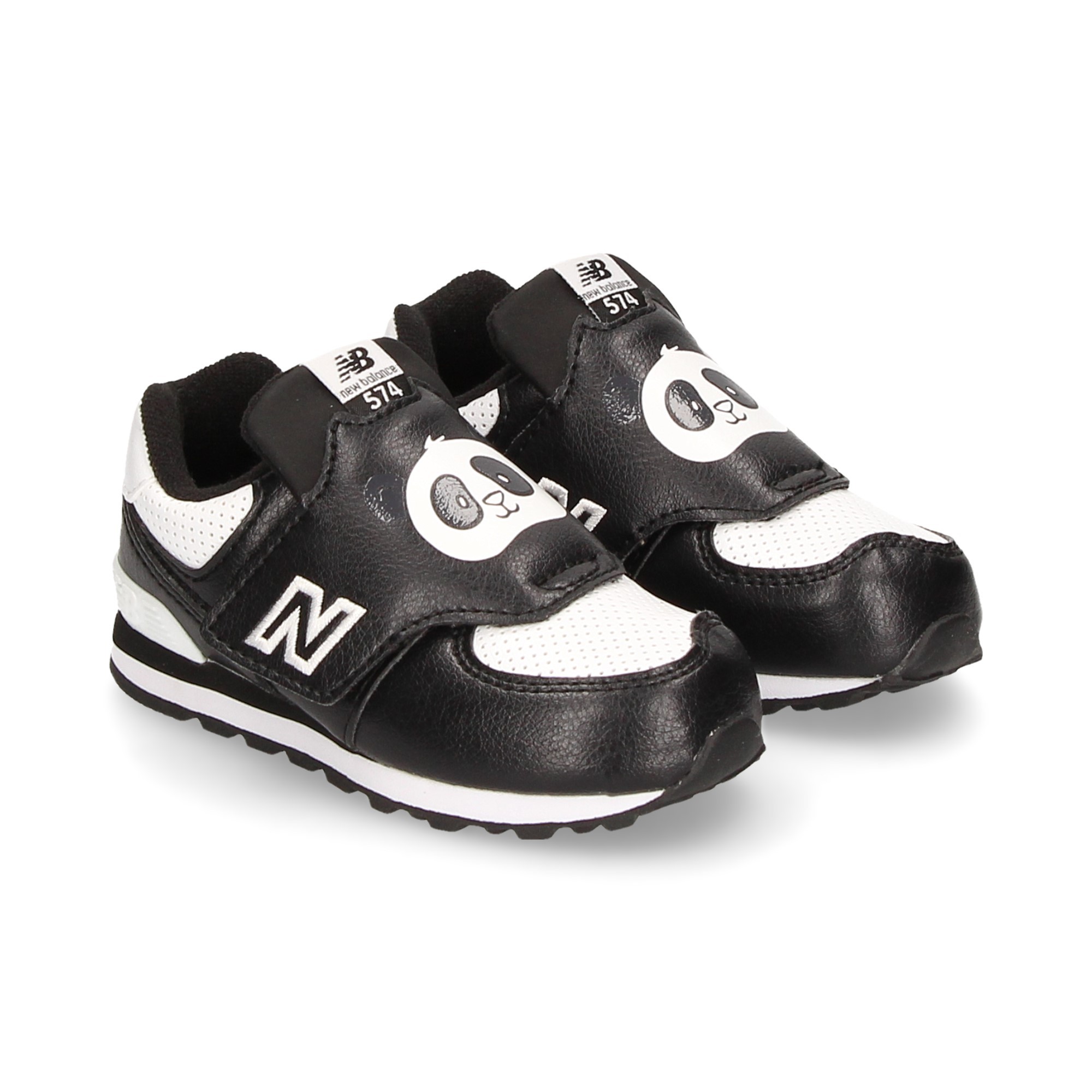 NEW BALANCE Baskets gar ons IV574MCK 048 BLACK WHITE