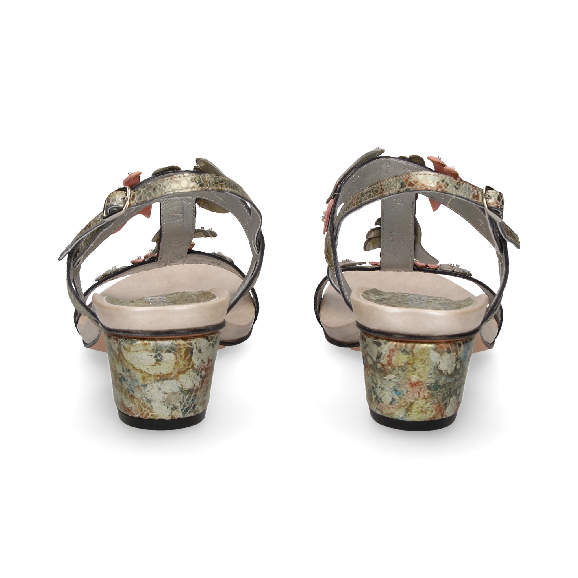 sandal-tacon-bebe-reptil-flore-multi-oro