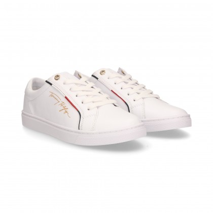 SPORTY SIGNATURE WHITE LEATHER SIDE