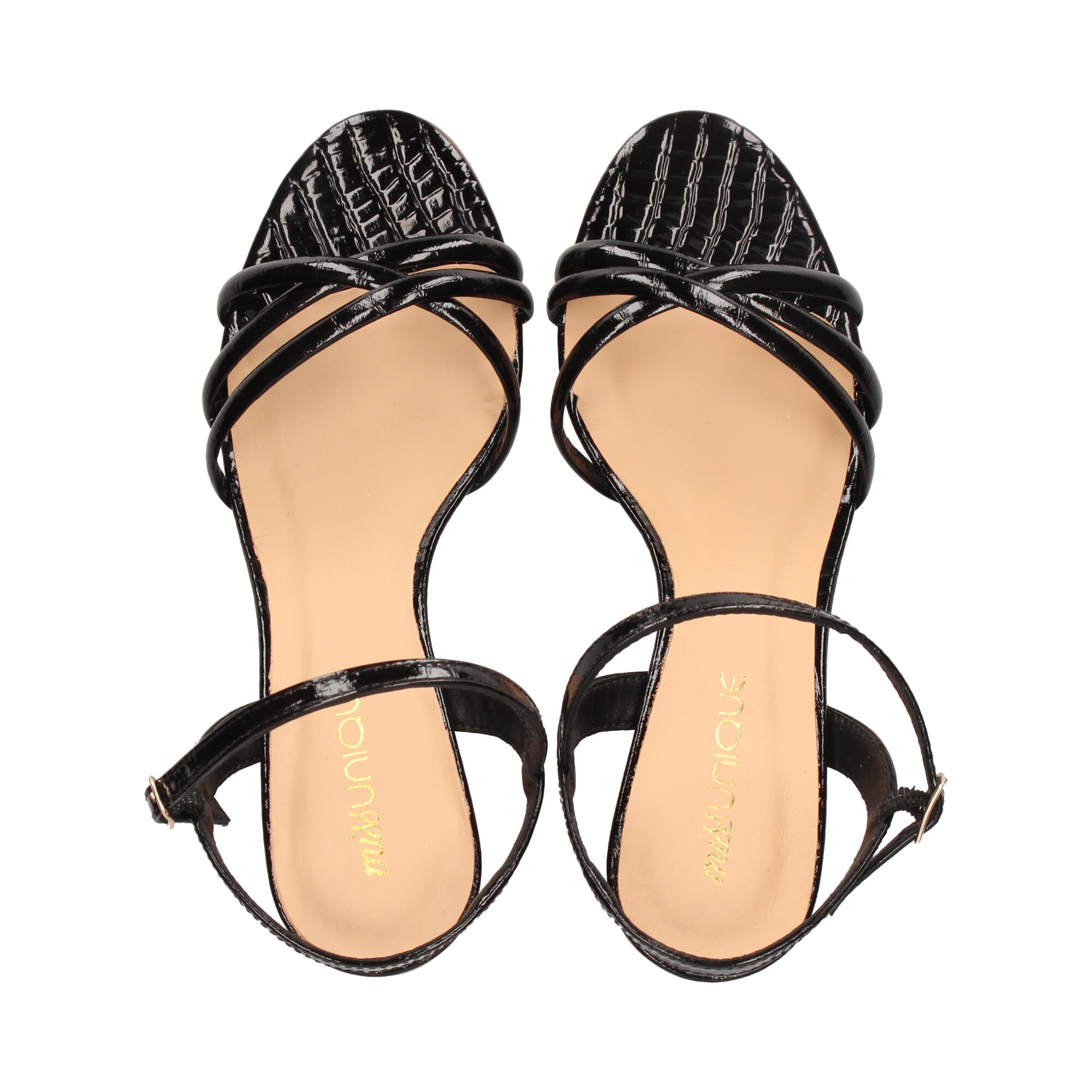 sandal-3-strips-coconut-black-patent-leather