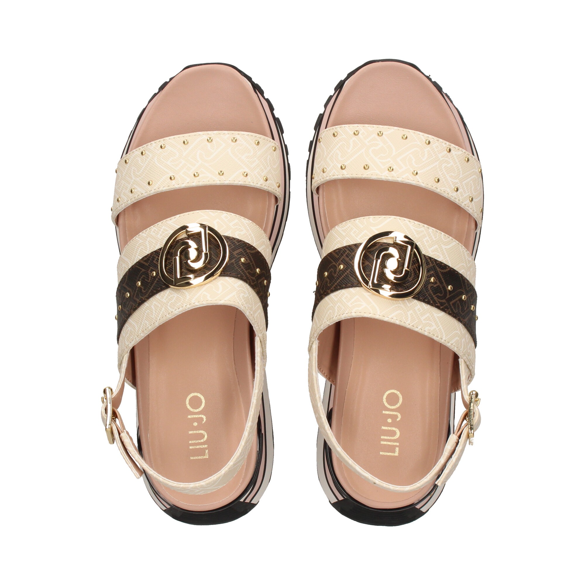 LIU·JO Sandalias con plataforma de Mujer BA1075EX057 S1022 WHITE/MIL