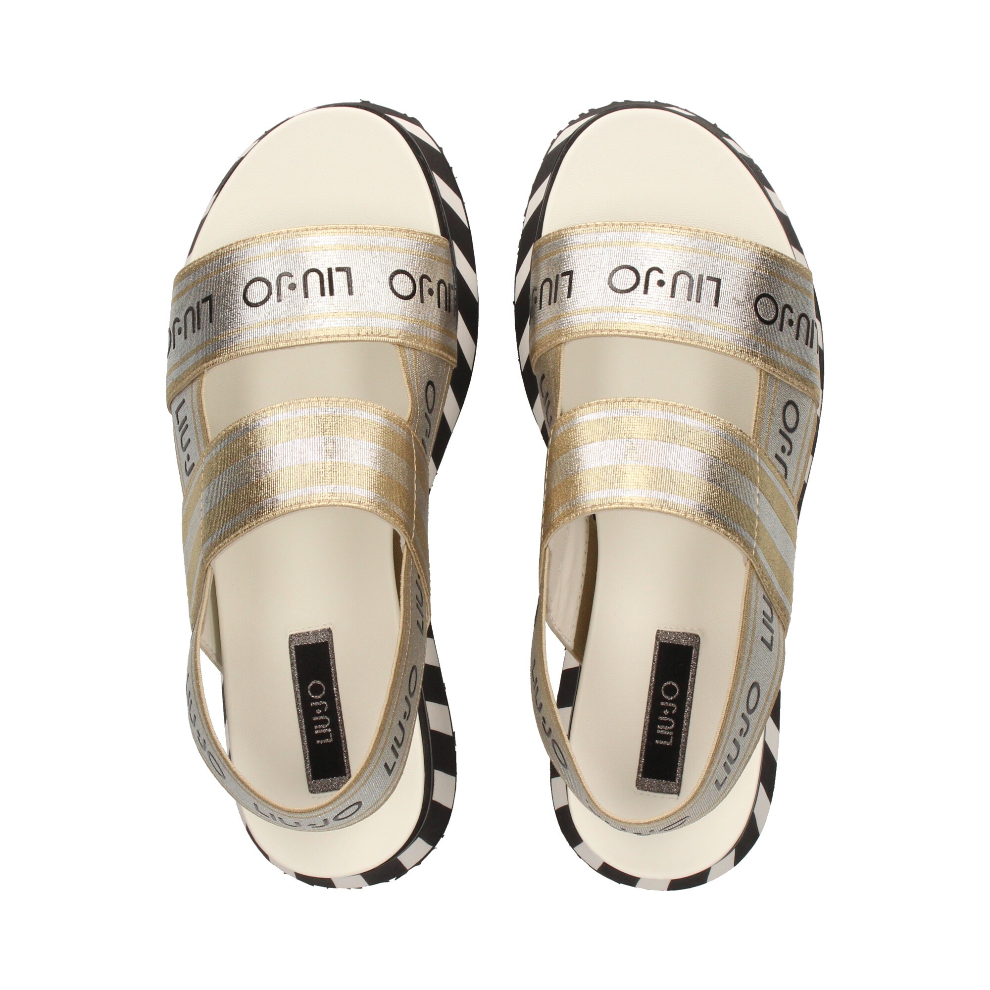 LIU·JO Sandalias con plataforma de Mujer SA1073TX183 04178 LIGHT GOL
