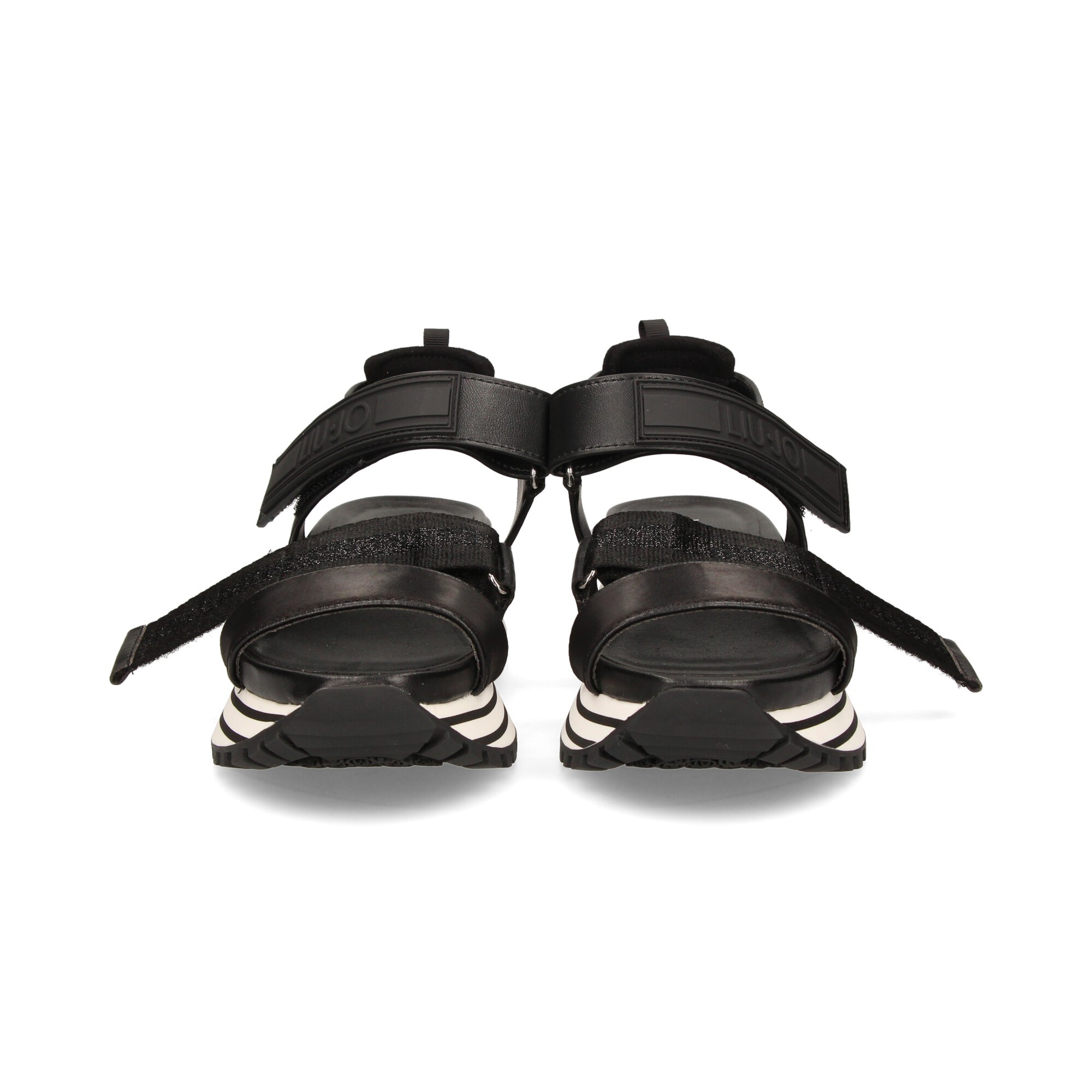 sandale-noire-de-plate-forme-de-velcro
