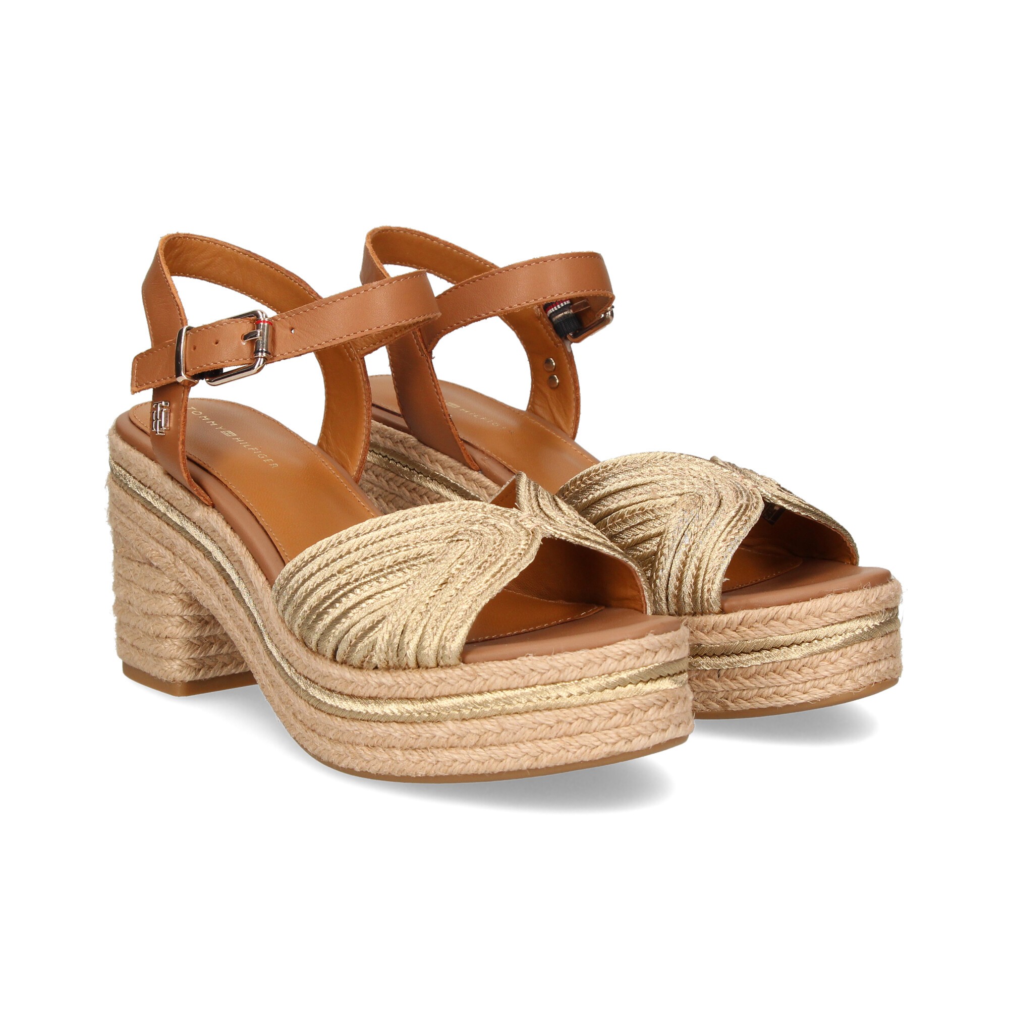 HILFIGER Plateau-Sandalen für Damen FW0FW05611 0LJ GOLD