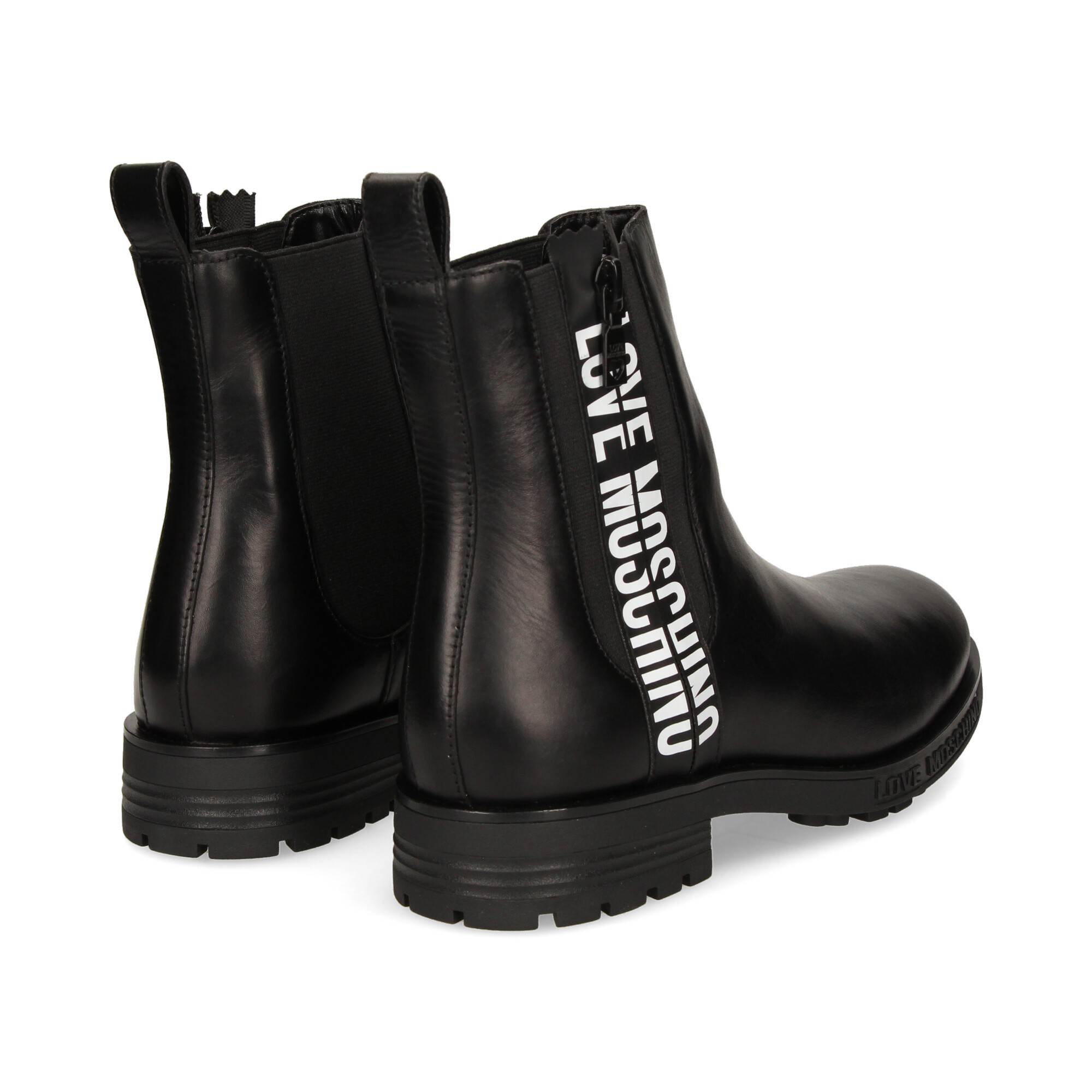 botin-cremallera-logo-piel-negro