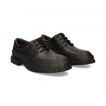 BLUCHER CORDONES PLATFORM NEGRO