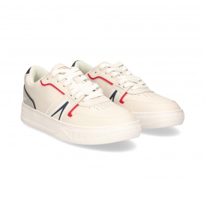 DEPORTIVO BLANCO LINEAS NAVY/RED