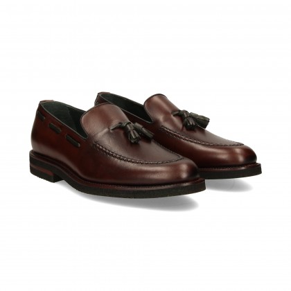 MOCASIN POPOS MARRON/VERDE