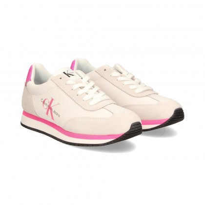 DEPORTIVO NYLON BLANCO/FUCSIA