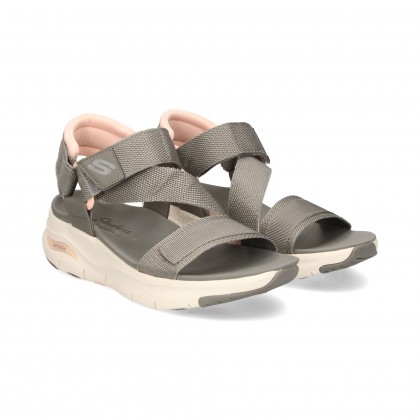 SANDALIA VELCRO GRIS