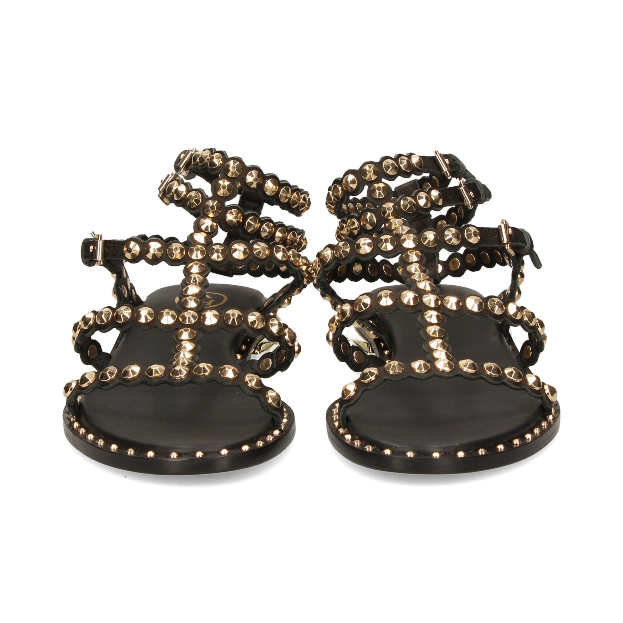 sandalia-doble-gilda-tachas-negro-oro