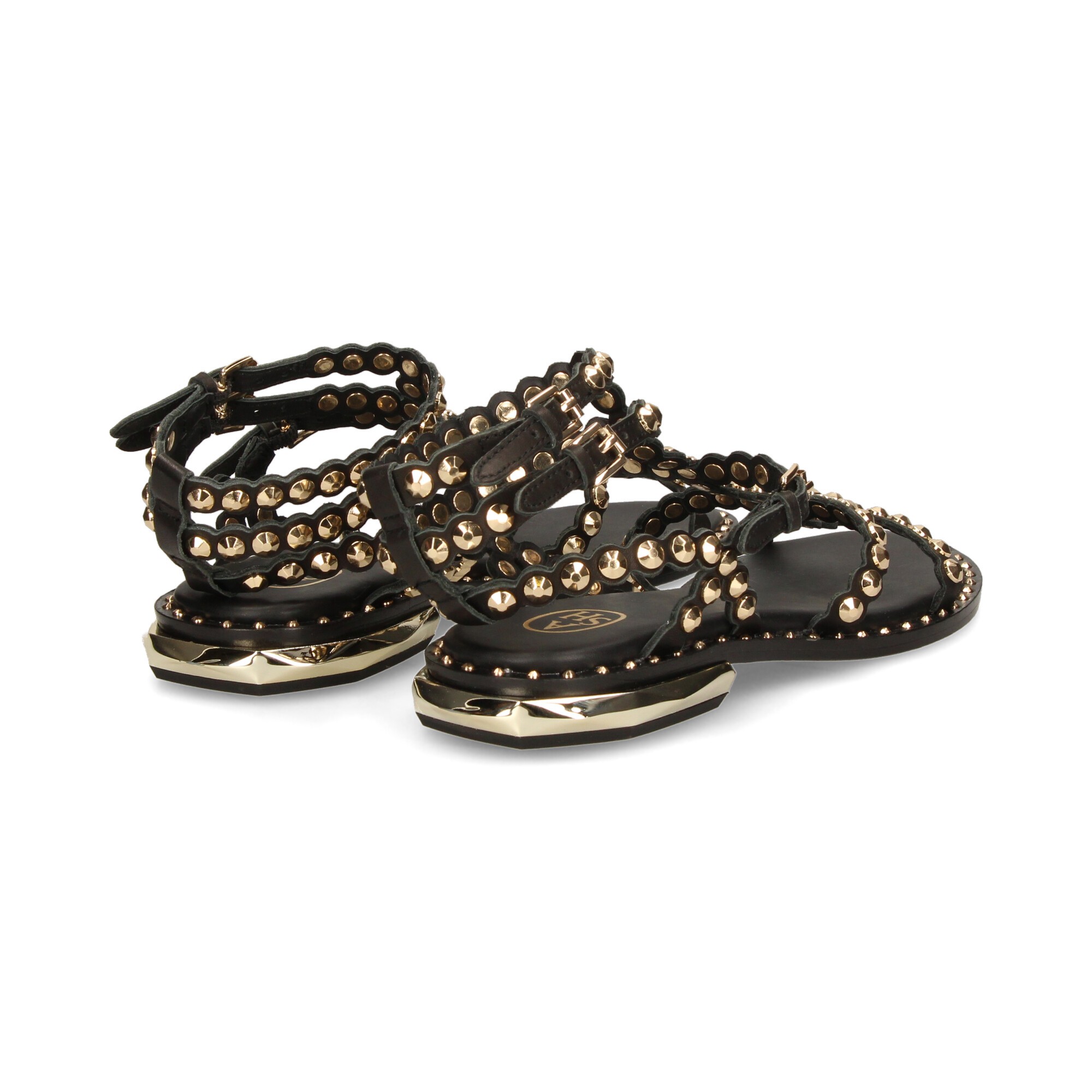 sandalia-doble-gilda-tachas-negro-oro