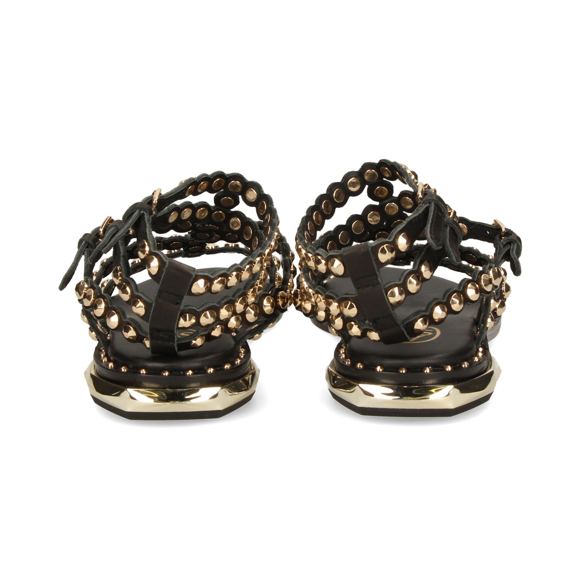 sandalia-doble-gilda-tachas-negro-oro