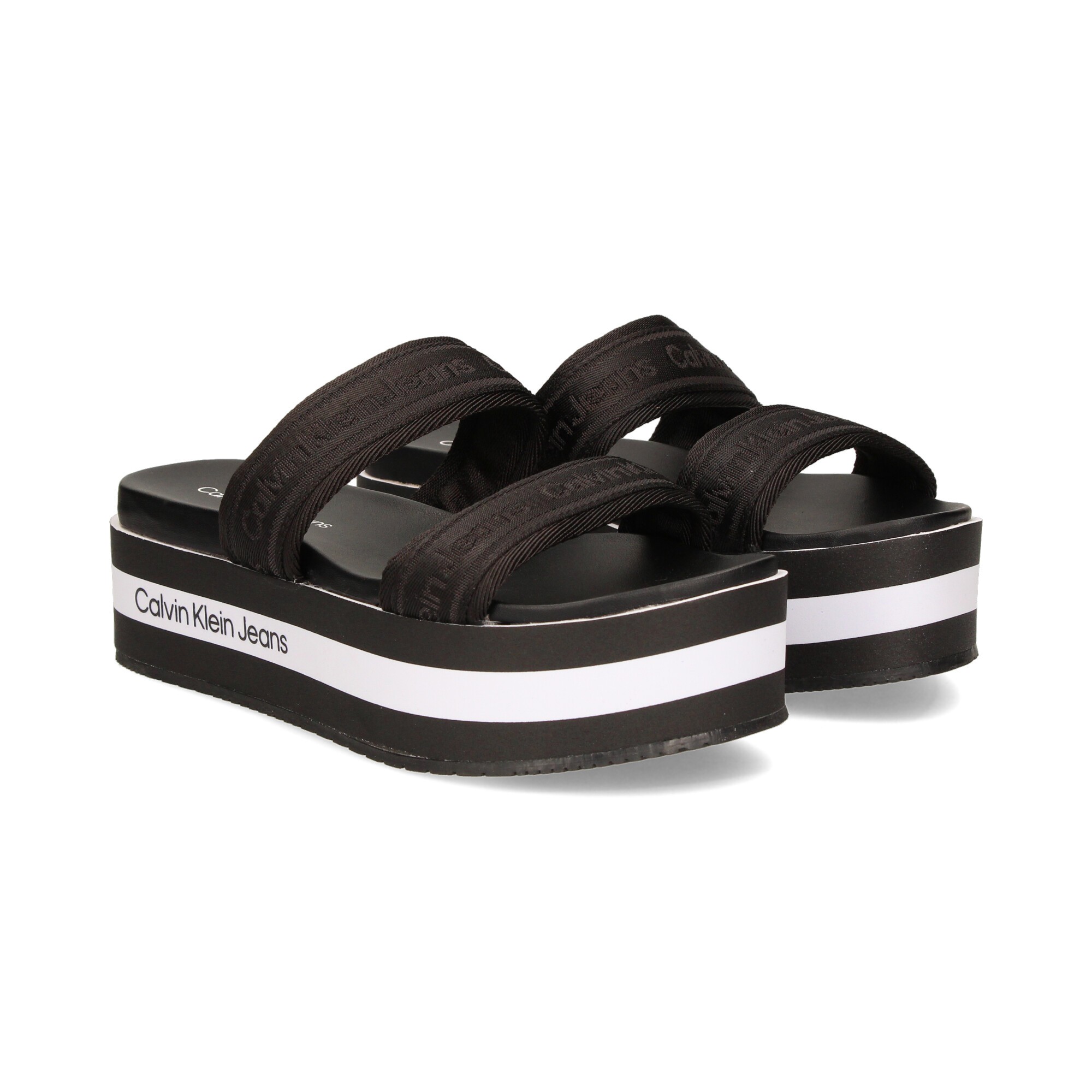 CALVIN KLEIN Sandalias con plataforma de Mujer YW0YW00561 BDS BLACK