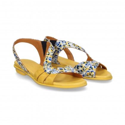 SANDAL WAVE PATENT YELLOW PORT PATENT LEATHER