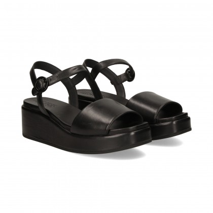 SANDALIA PIEL 012 NEGRO