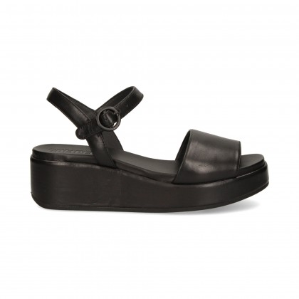 SANDALIA PIEL 012 NEGRO