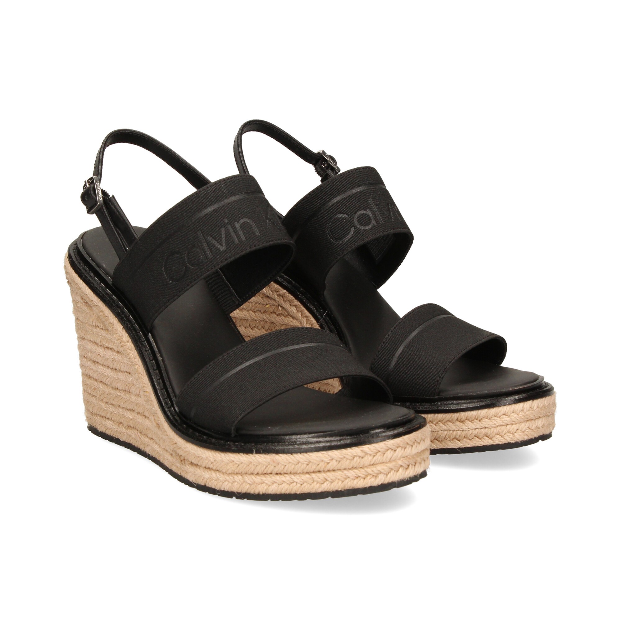 CALVIN KLEIN Sandalias con plataforma de Mujer HW0HW00690 BAX CK BLACK