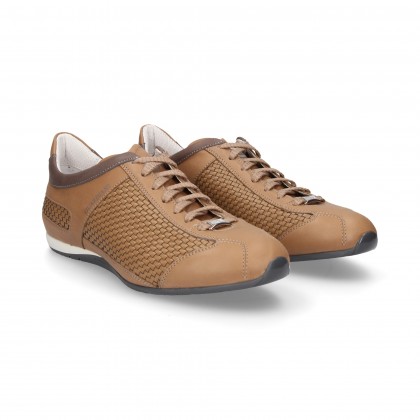 SPORTY CORDONED OFF TENADO BEIGE LEATHER