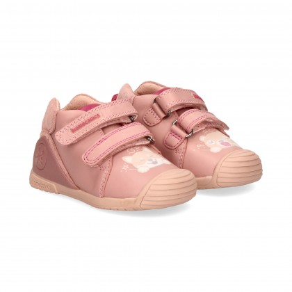 BOTIN 2 VELCROS TWIN ROSA