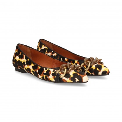 BAILARINA ESLABON LEOPARDO ANTE MARRON