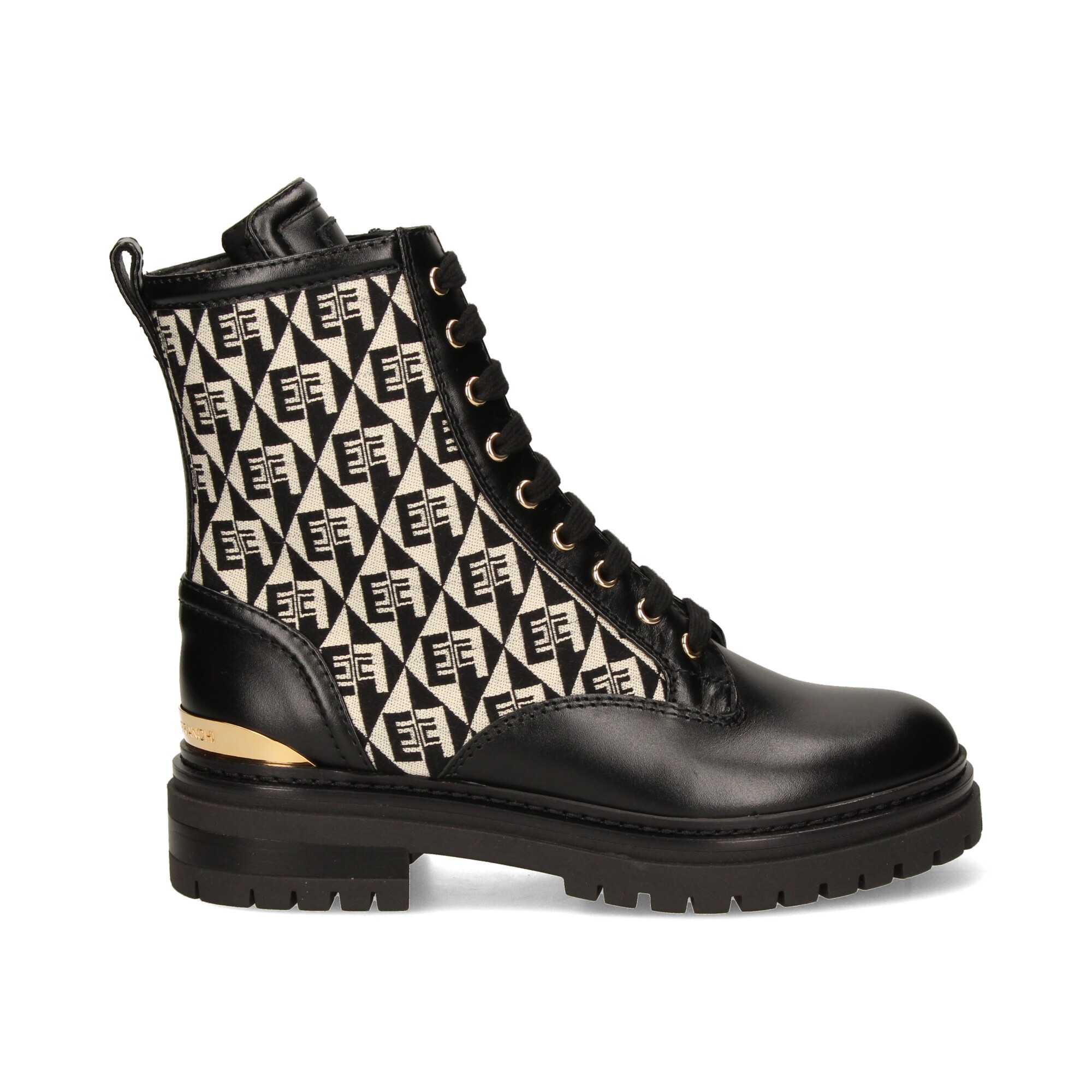 botin-logo-textil-piel-negro