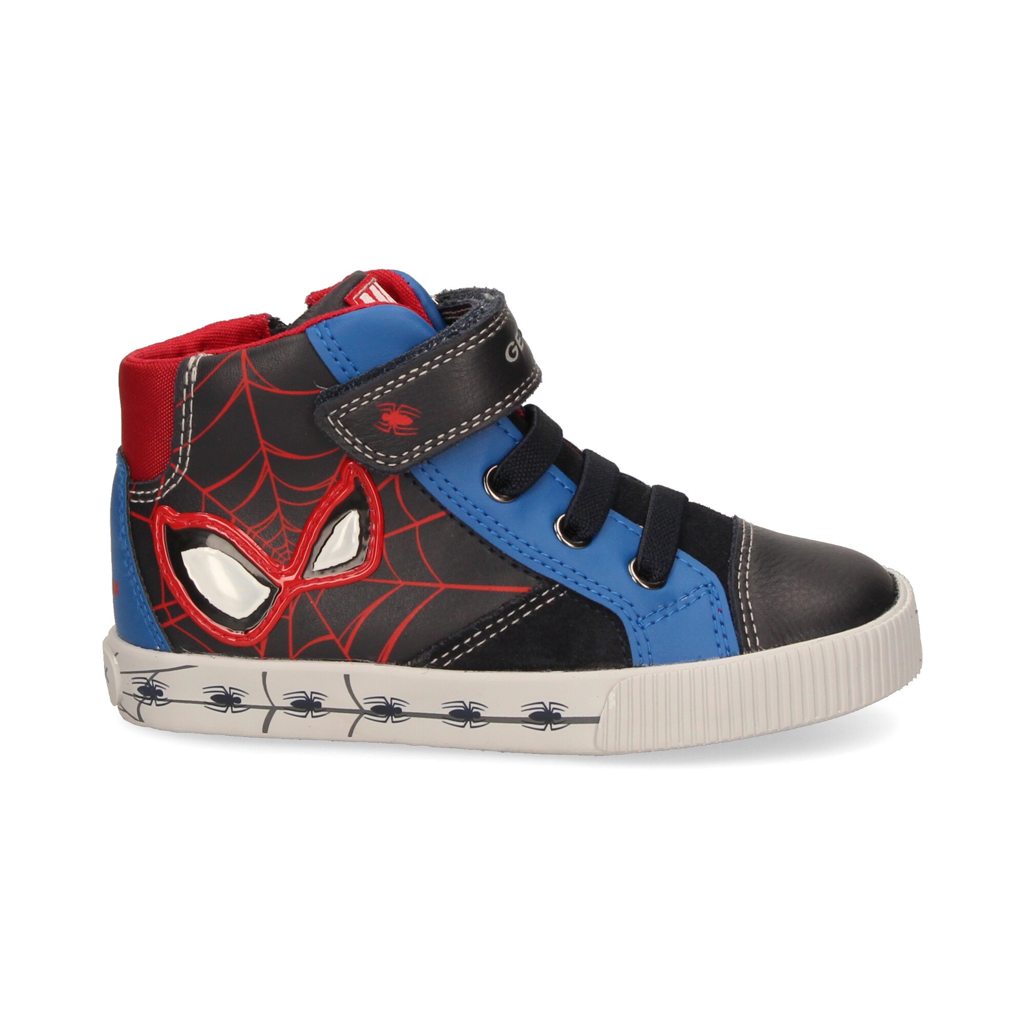 botin-cordon-velcro-spiderman-azul