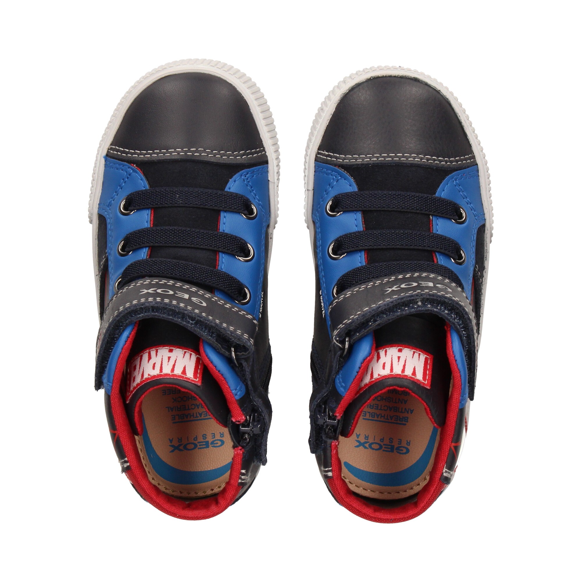 botin-cordon-velcro-spiderman-azul