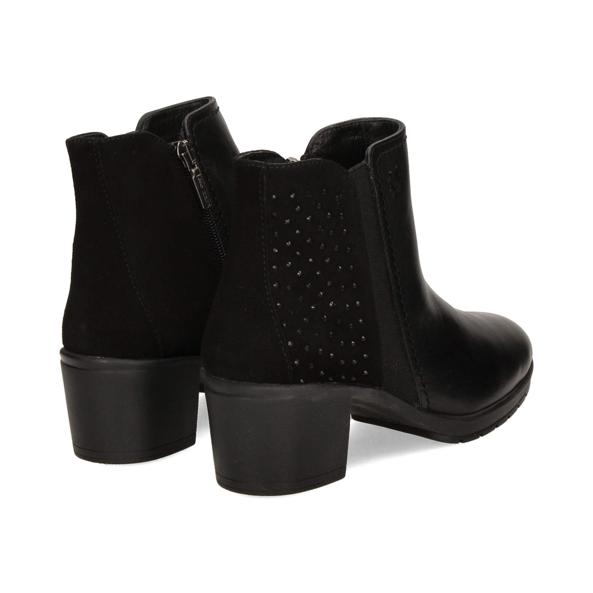 botin-strass-talon-negro