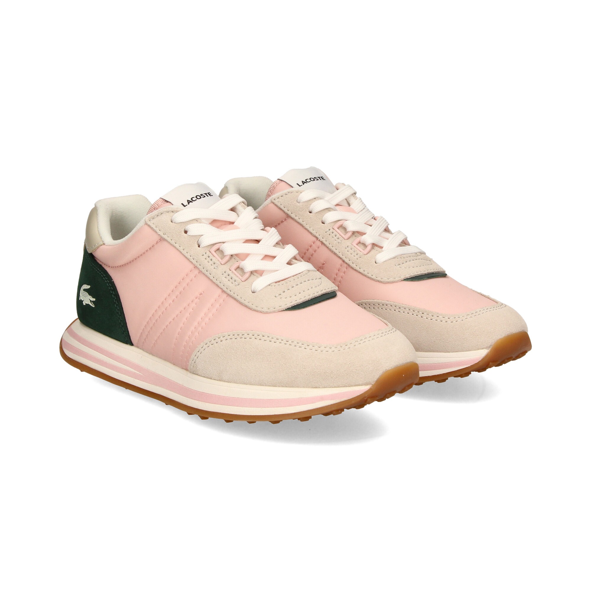 LACOSTE Women s Sneakers 44SFA0025 AK5 LT PNK GRN