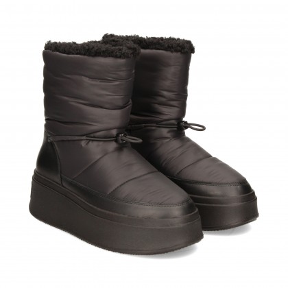 BOTIN SKY PLATAFORMA NYLON NEGRO