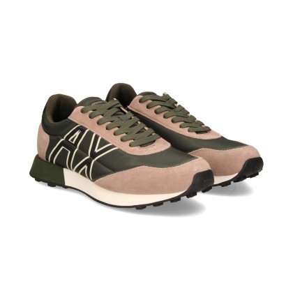 DEPORTIVO NYLON VERDE/BEIGE