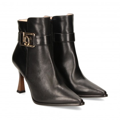 BOTIN LOGO LADO PIEL NEGRO