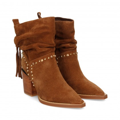 BOTIN CAWBOY TACHAS/FLECOS ANTE CAMEL