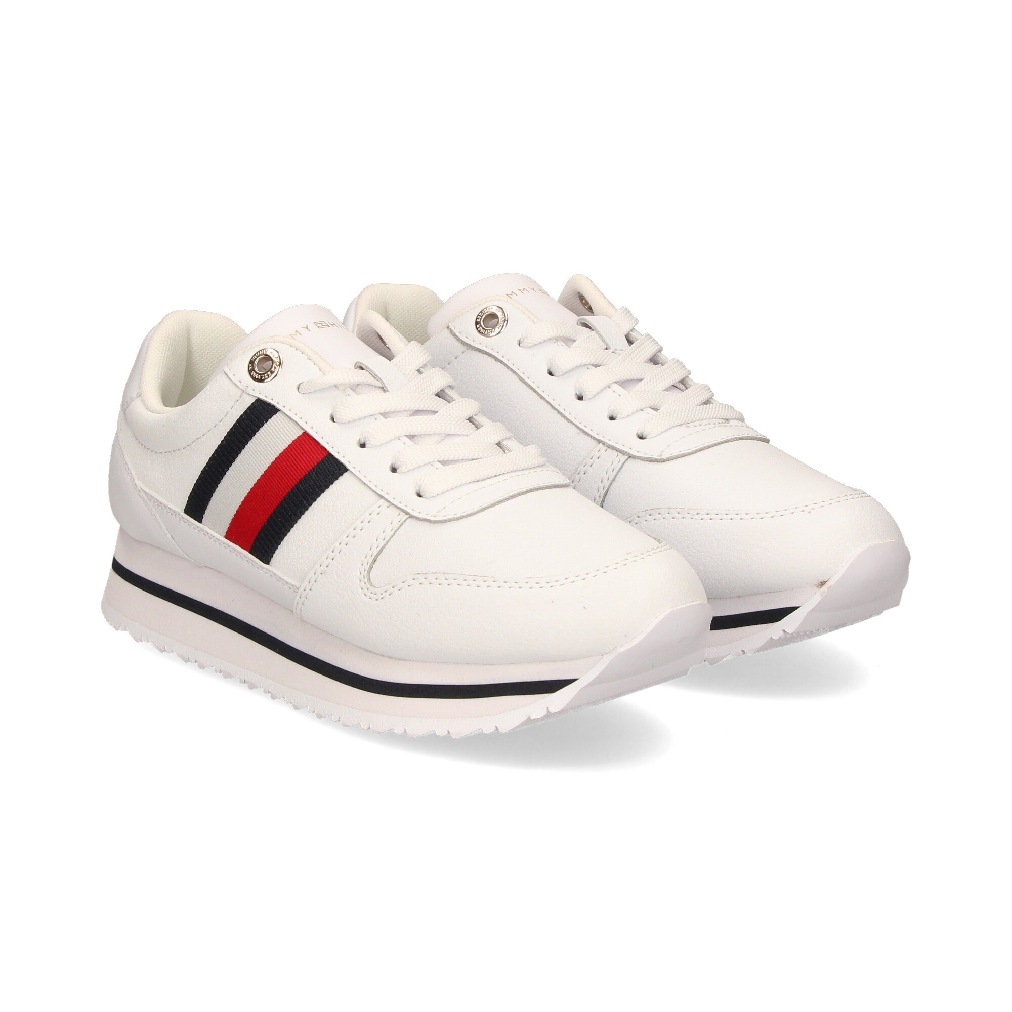 Zapatillas Tommy Hilfiger FW0FW06745 YBR-196 talla 6US blanco para mujer -  Peru Smart